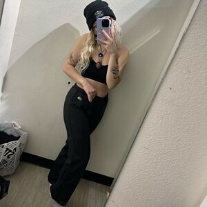 The north face baggy/slouchy black sweats